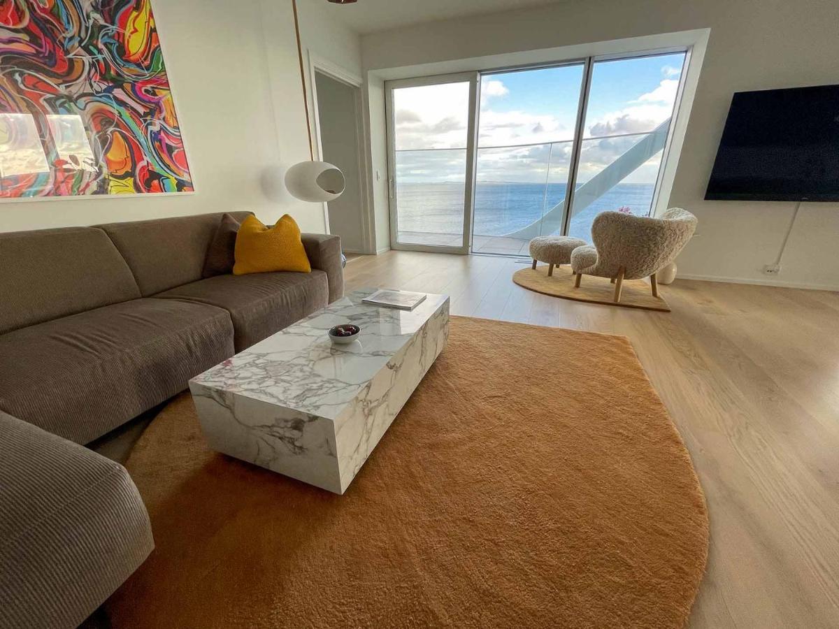 Amazing Sea View Apartment Århus Esterno foto