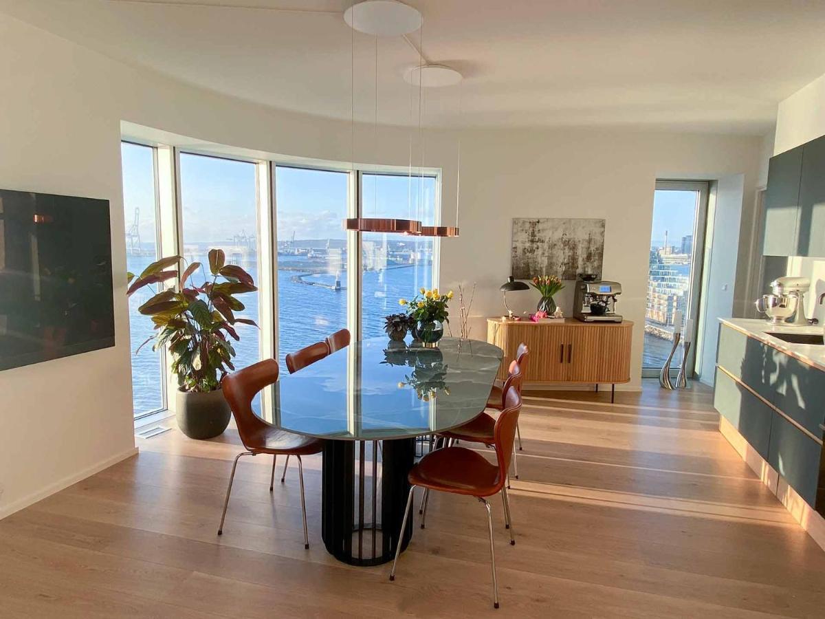 Amazing Sea View Apartment Århus Esterno foto