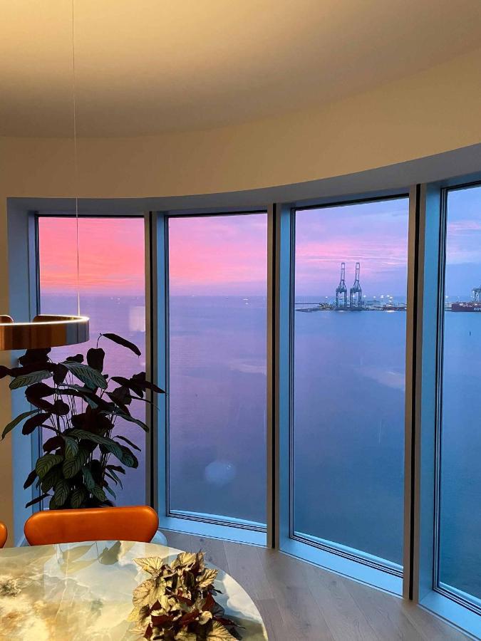 Amazing Sea View Apartment Århus Esterno foto